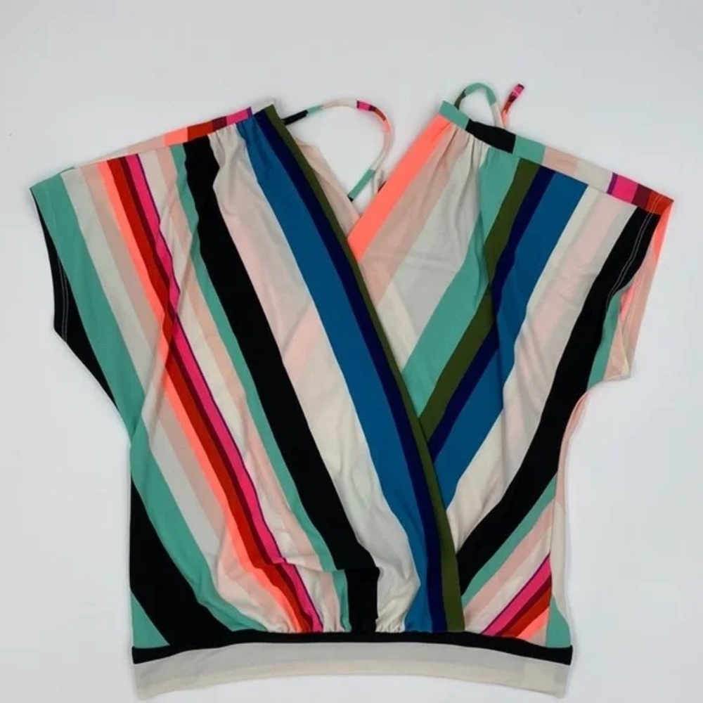 Express Block Color Top Blouse
